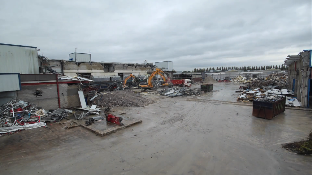Former Guardian Printworks Demolition Time-lapse