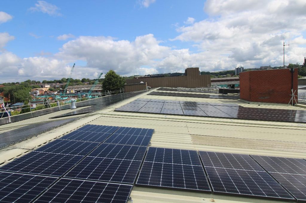 Mölnlycke Solar Panel Installation - time-lapse image